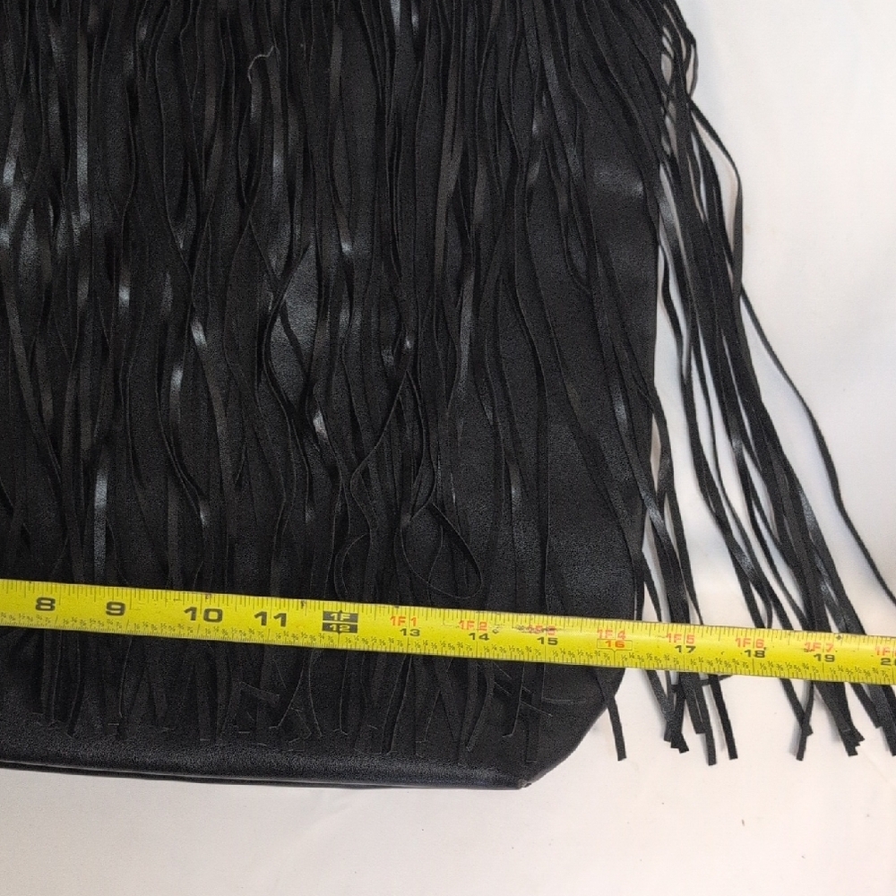 Victoria's Secret Black Tote with Fringe - Picture 9 of 9